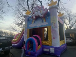IMG 5089 1753150779 Unicorn Water Slide bounce house combo wet/dry